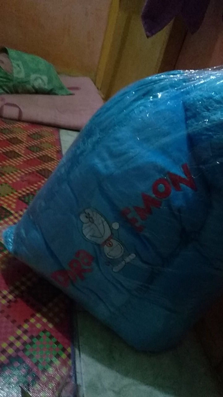 Bantal Doraemon,guling Doraemon Karakter Rasfur Bordir Ukuran Sedang 50cm 1set