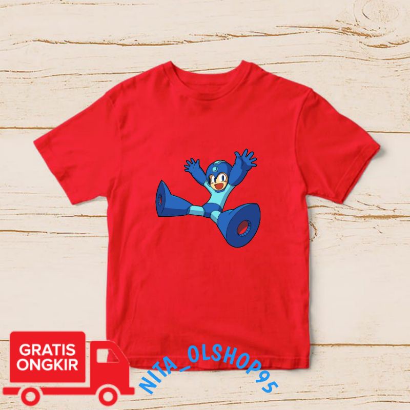 baju anak Megaman Mega man , baju anak kartun