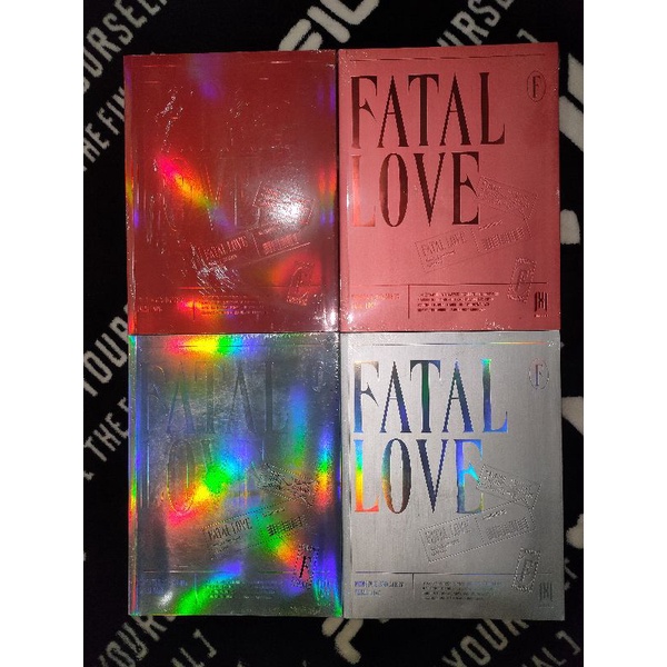 [SALE] Monsta X - SEALED 3rd Album Fatal Love versi 1, 2, 3, 4 UNOPENED Fullset no poster