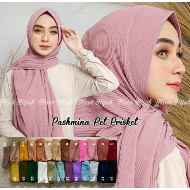 Pashmina Pet Plisket/Pashmina Plisket/Jilbab Plisket Pashmina