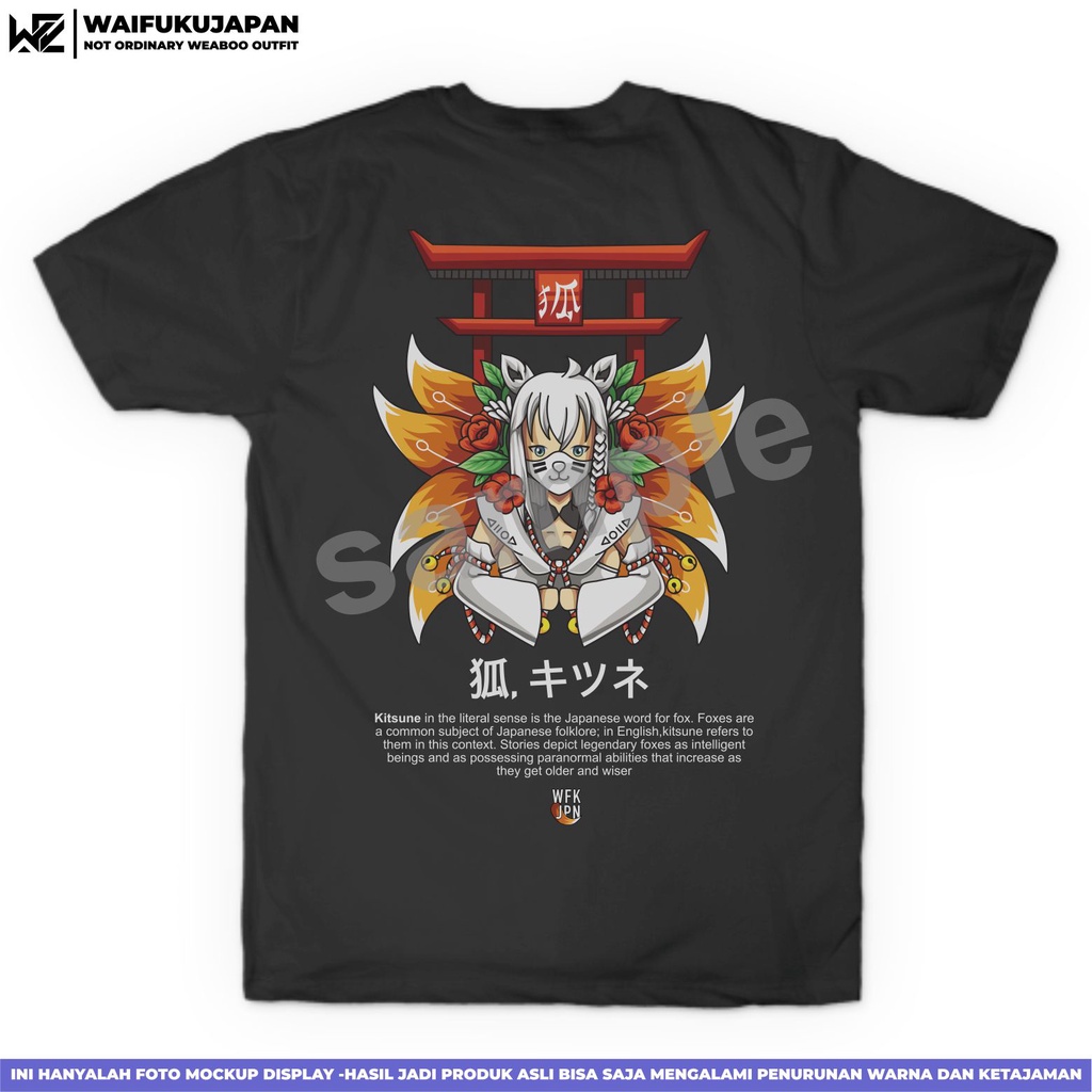 T-shirt Kaos Hololive JP Shirakami Fubuki x Kitsune - Mythology Series