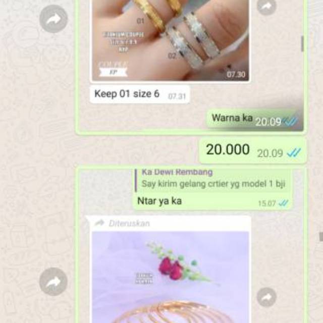 Gelang vier like diamond,tidak berkarat,awet,tahan lama,mewah