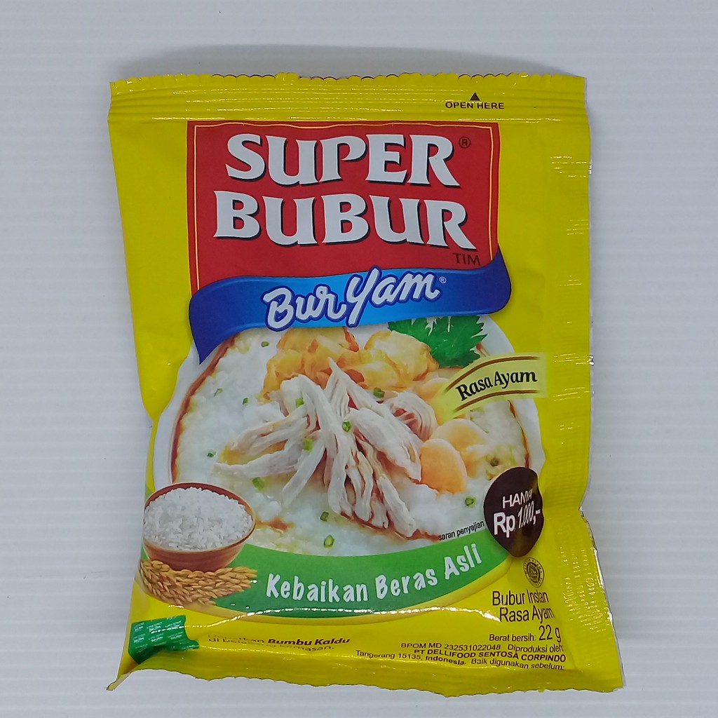 

Super Bubur Buryam Rasa Ayam 22 gram Kebaikan Beras Asli