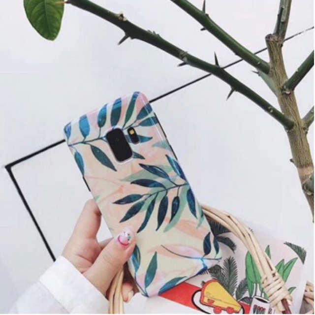 Blueray Leaves Case Samsung S7edge S8 S8+ S9 S9+ Note8 Note 9 S10 S10+ S10e Note 10 Note 10 plus