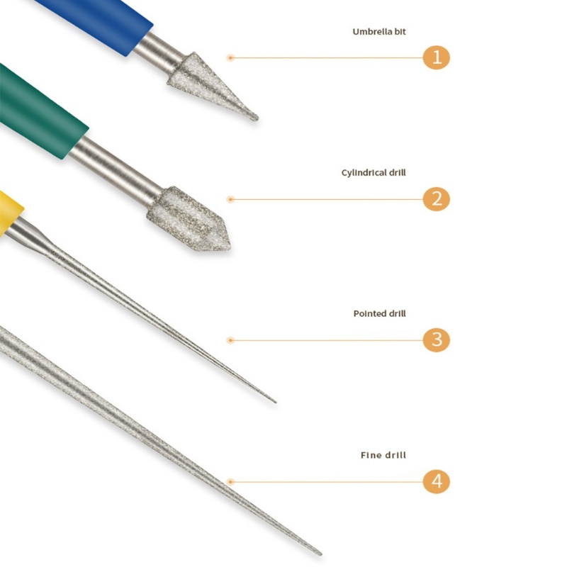 Zzz Set Alat Pembesar Lubang Manik-Manik / Berlian / Mutiara / Kaca Untuk Perhiasan