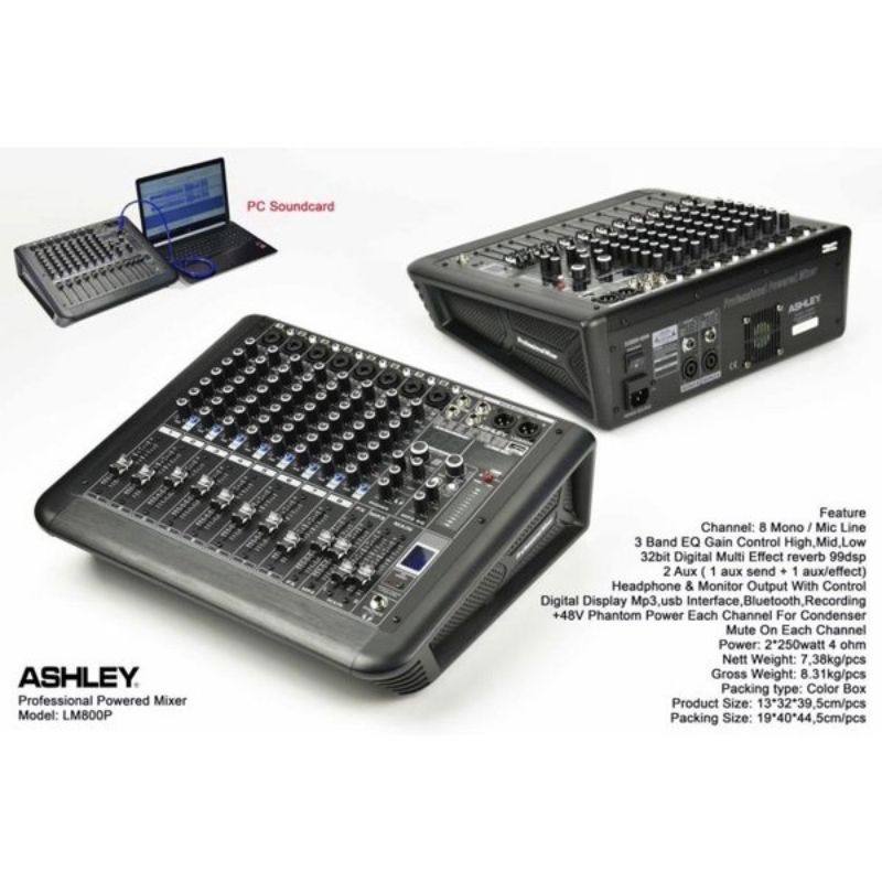 ashley power mixer LM800P