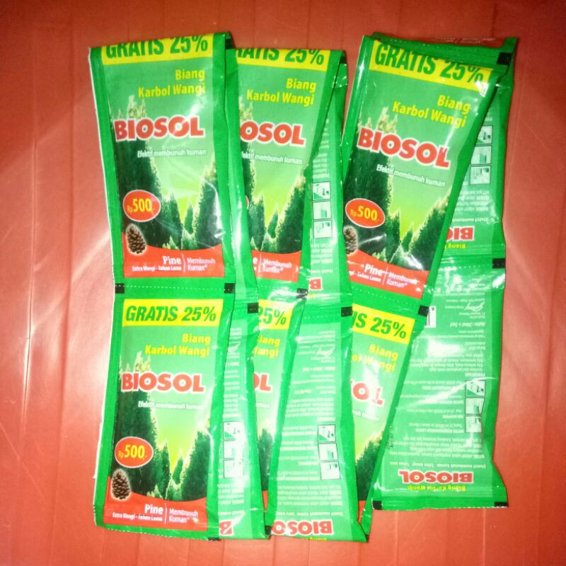 Biosol Biang Karbol Wangi Efektif Membunuh Kuman 25 Ml Isi 12 Sachet