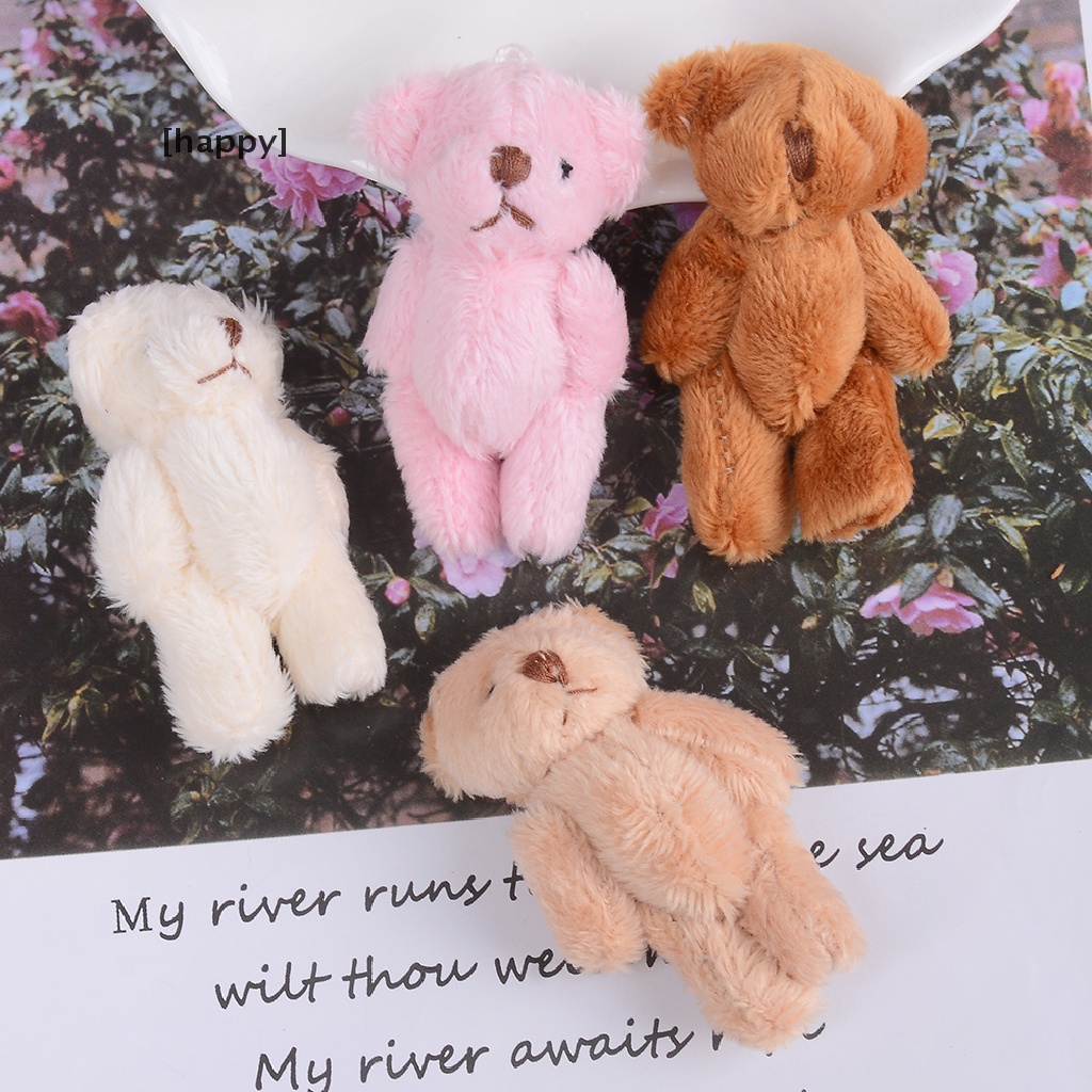 Ha Mainan Boneka Stuffed Plush Beruang Mini 6cm Untuk Kotak Permen / Hadiah Anak