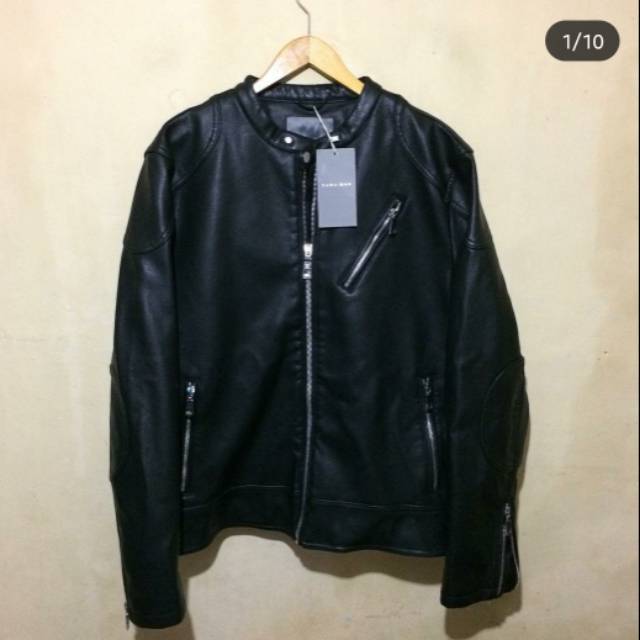 Jaket Zara Man (Faux Leather Biker Jaket)
