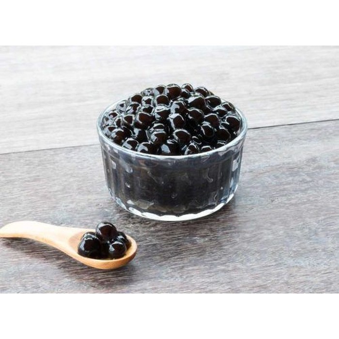 

Black Boba 1kg Tapioca Pearl Bubble Tea Hitam Topping Tapioka Bubble