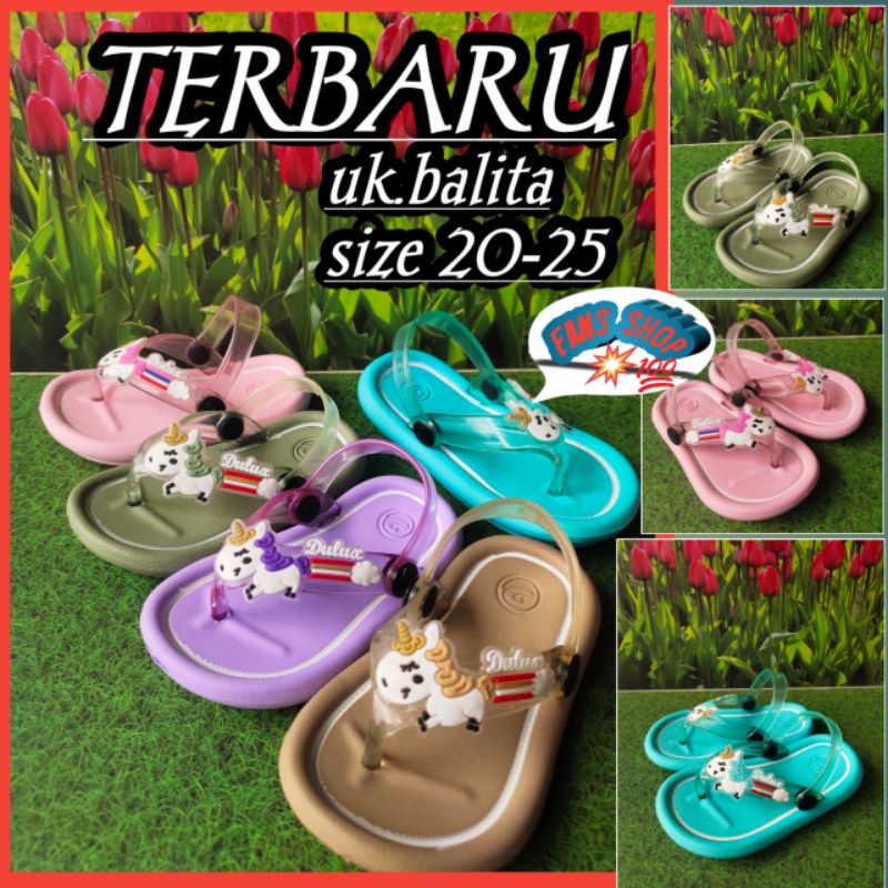 SANDAL JAPIT BALITA UNICORN (terbaru)311e un