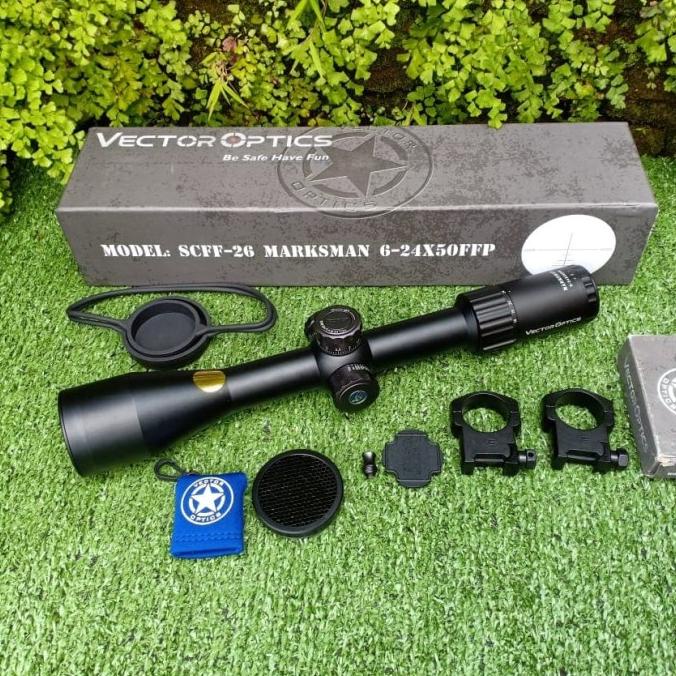 Teleskop Vector Marksman 6-24X50 Ffp Telescope Vector Optics Sf Ffp Terbaru