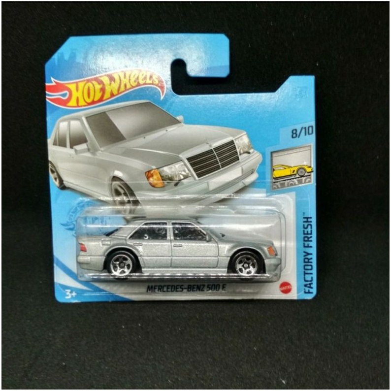 Hotwheels Mercedes Benz 500 E Silver Short Card