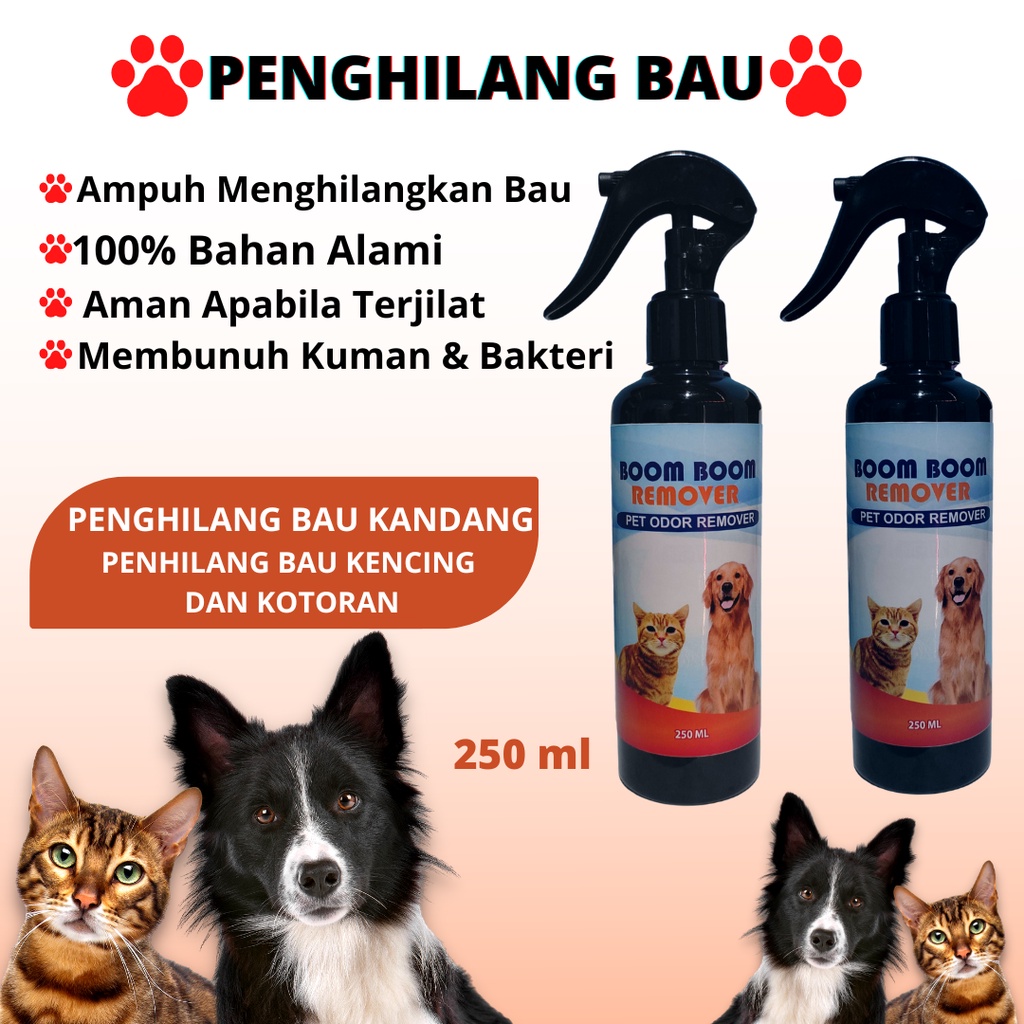 PENGHILANG BAU KOTORAN KUCING ANJING PENGHILANG BAU KOTORAN HEWAN - BOOMBOOM ODOR REMOVER