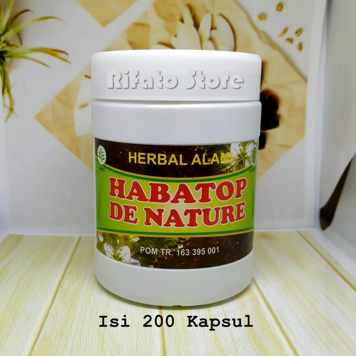 ( DENATURE ASLI ) HABBATUSSAUDA KUALITAS PREMIUM HABATOP ISI 200 KAPSUL