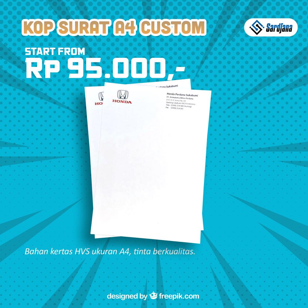 

Kop Surat Custom Full Color A4