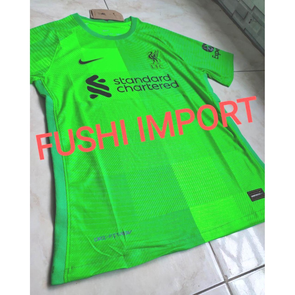 PLAYER ISSUE DRIFIT ADV - JERSEY BOLA LVRPLL GOALKEEPER KIPER HIJAU 2022 VAPORKNIT HQ