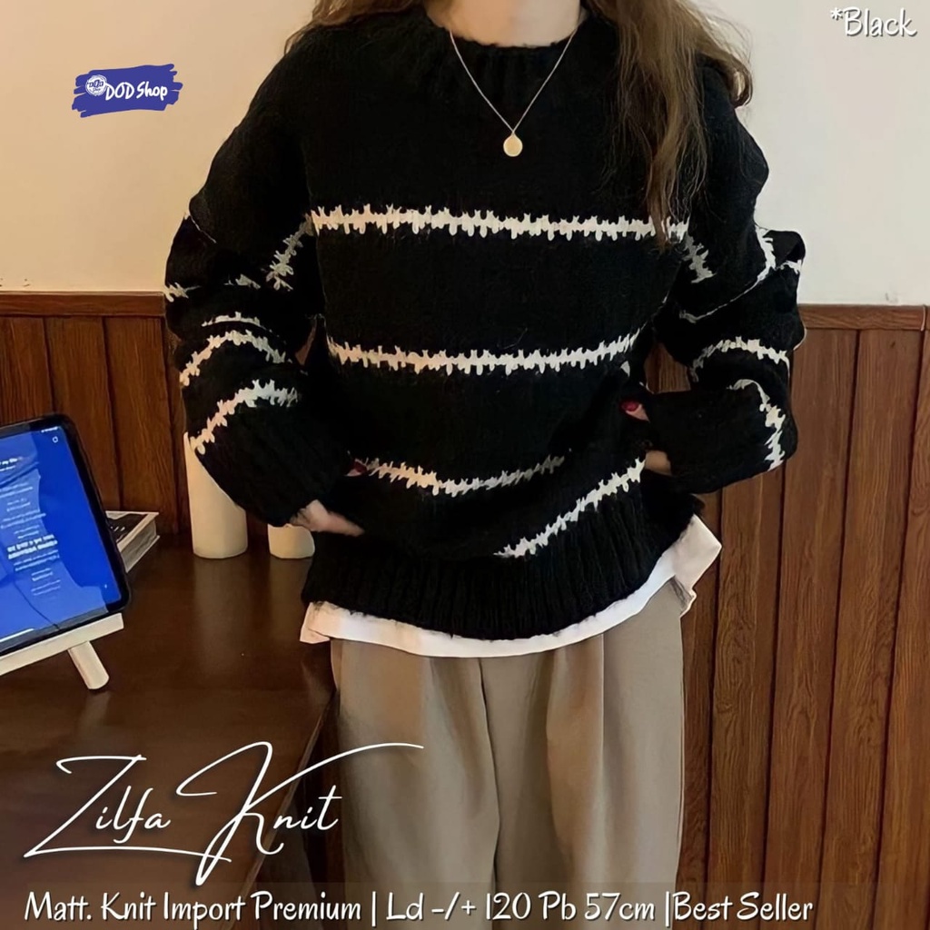 zilfa knit blouse atasan kaos baju pakaian bluse bluss blus rajut jumbo ld 120 xxxl bigsize oversize