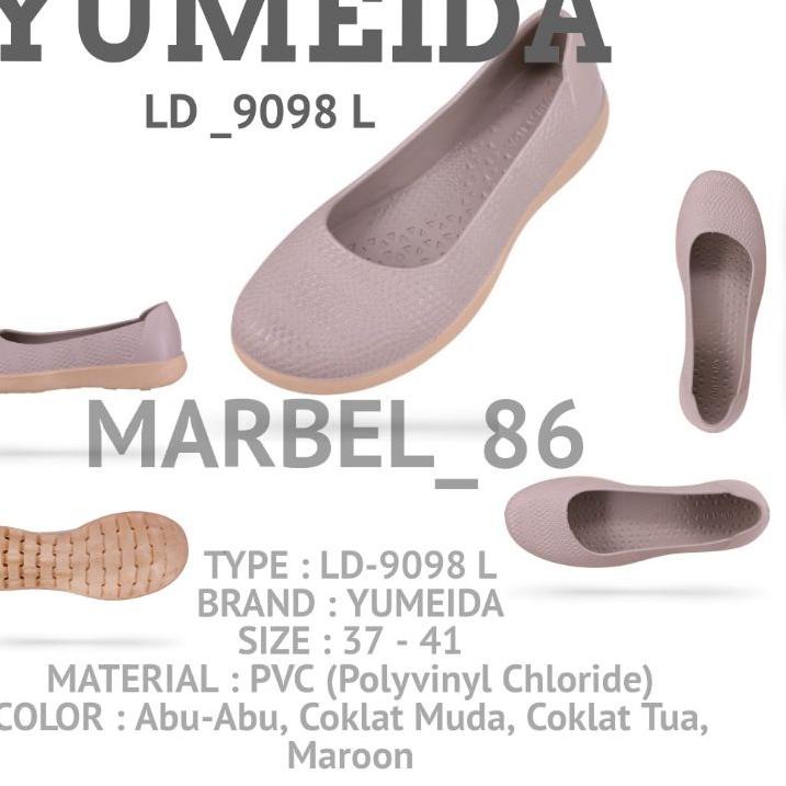 Model Baru.. sepatu karet wanita yumeida LD 9098 L