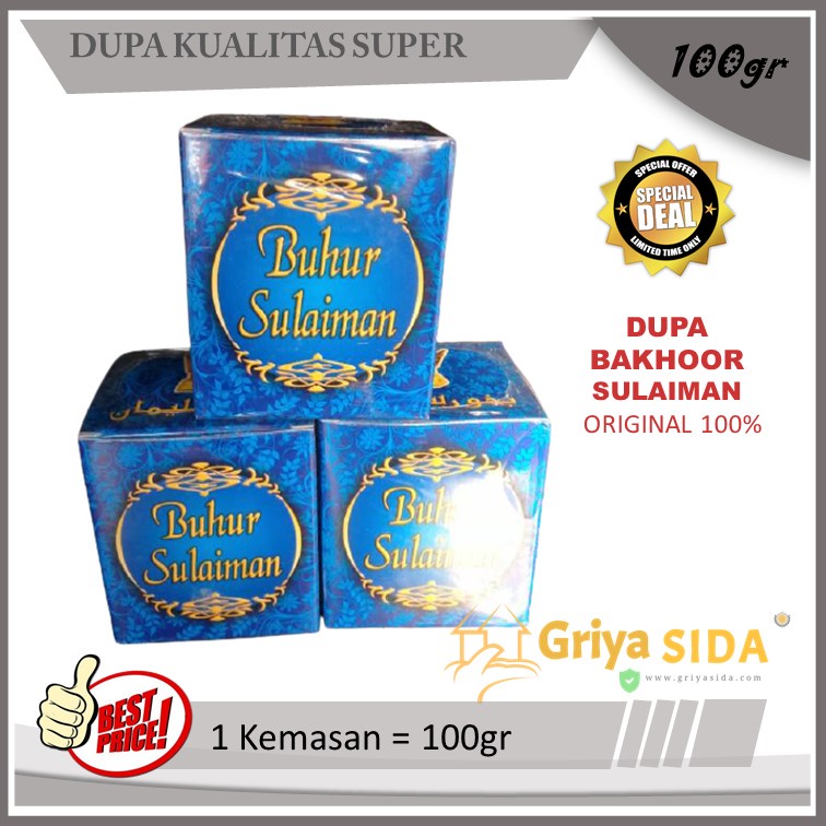 Dupa sulaiman 100gr Bokhour Bakhoor sulaiman maghribi original bukhur dupa aromatherapi buhur PROMO!