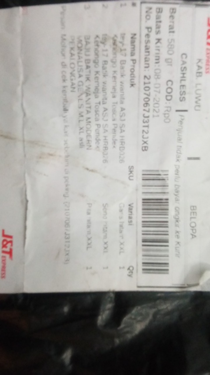 Tey-17 Batik Wanita Asj Sa Hrb026 Kenongo Kemeja Tosca Pendek