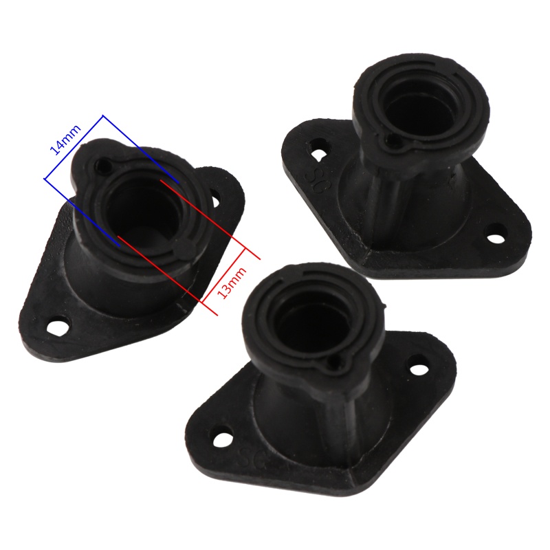 Mary 3 Pcs Intake Manifold Boot 2500 Untuk Gergaji Mesin 25CC