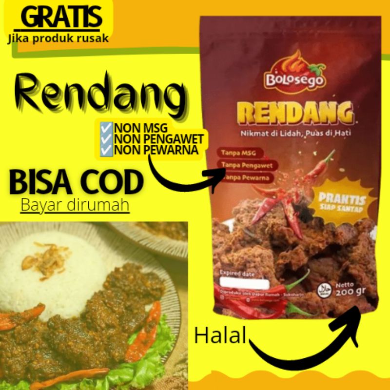 

PROMO GRAND OPENING & BERGARANSI ! 250 GRAM LAUK RENDANG SIGNATURE BUMBU PREMIUM SIAP SAJI ENAK HALAL MURAH
