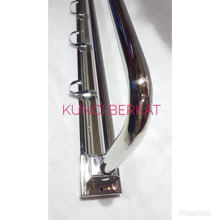 Gantungan Handuk/Rak/Towel Handuk/2 Baris/Bulat/Stainless