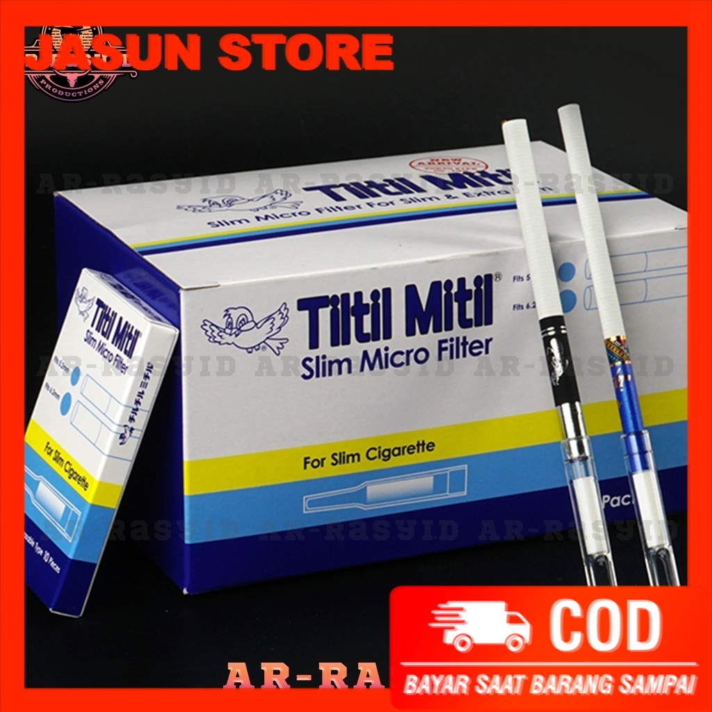 Pipa Rkk Tiltil Mitil Holder Slim Micro Filter Isi 10 BISA COD