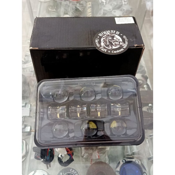 Headlamp Daymaker Kotak Dus Hitam WIN100 / GL100 / GL125 / RX-S / RX-King