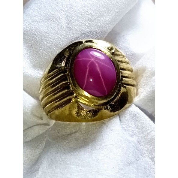 batu cincin natural ruby star akik