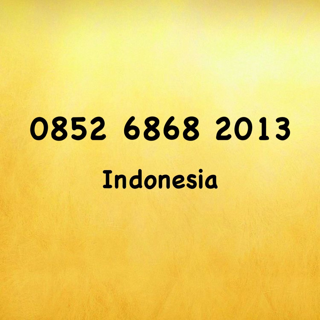 Nomor Cantik Kartu AS Seri Tahun - 13 - 0852 6868 2013