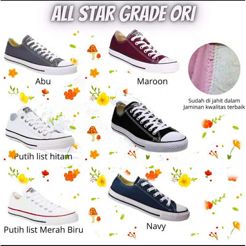 Sepatu Converse Allstar + BOX CONVERSE (BISA COD)