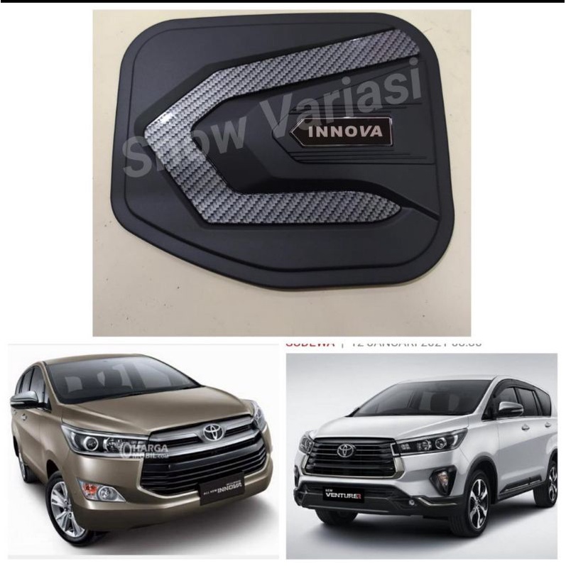 Tank cover tutup tangki bensin all new innova 2016 2018 2020 2021 lis carbon premium edition