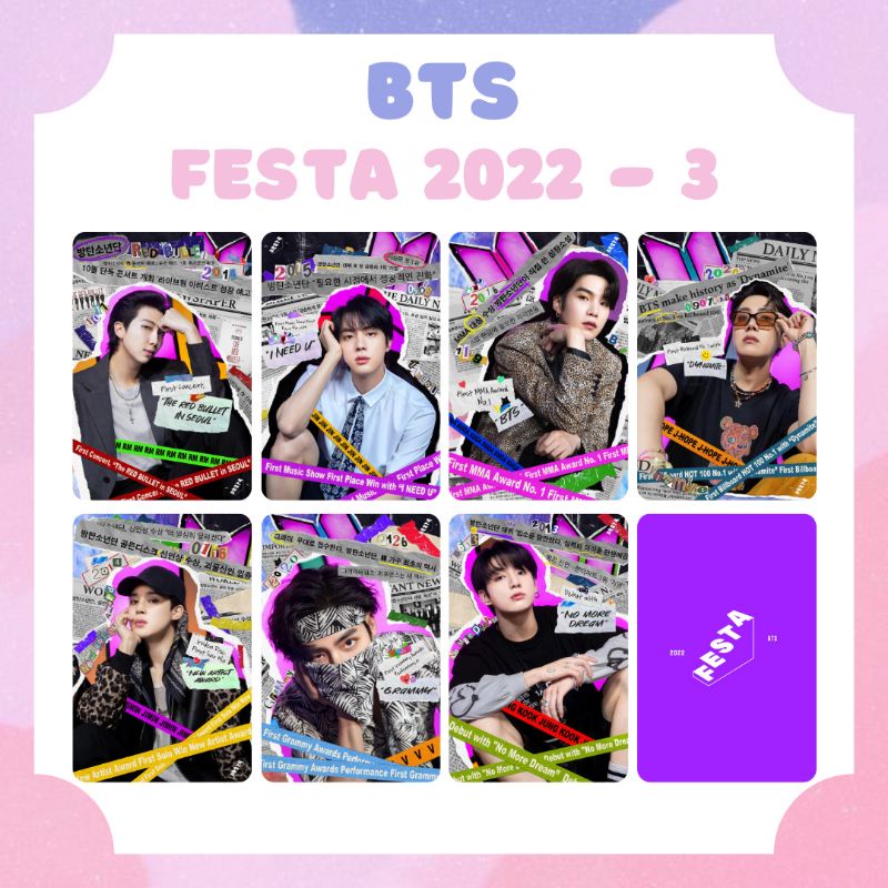 [BTS] FOTO/PHOTOCARD BTS FESTA 2022 ‼️ BACA DESKRIPSI ‼️