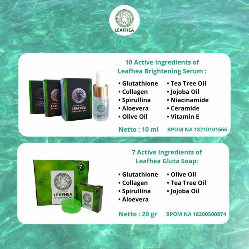 PAKET SABUN DAN SERUM LEAFHEA BPOM
