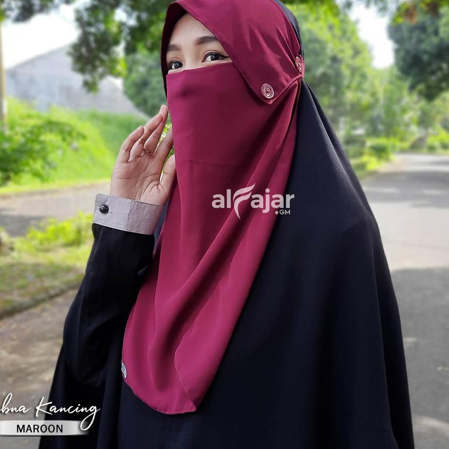 Terlaris.. CADAR PONI KANCING Lubna Ceruty 2 Layer by Alfajar