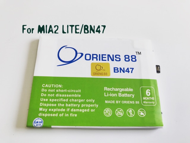 (P) Baterai batre battery Xiaomi MiA2 LITE / Mi A2 lite /BN47 double power/IC ORIENS88