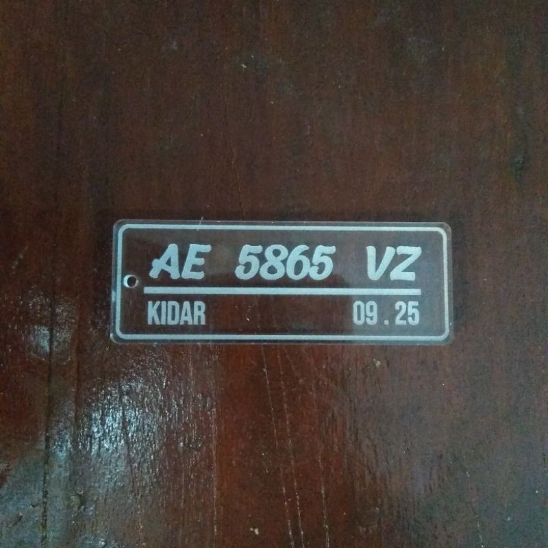 Bahan Nama Dada Acrylic