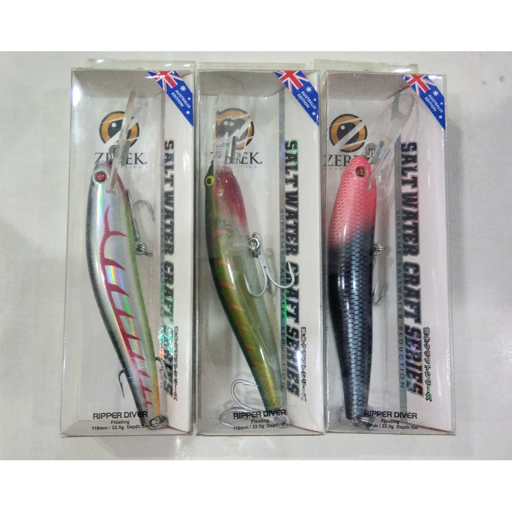 Umpan Zerek Ripper Diver Floating 110m