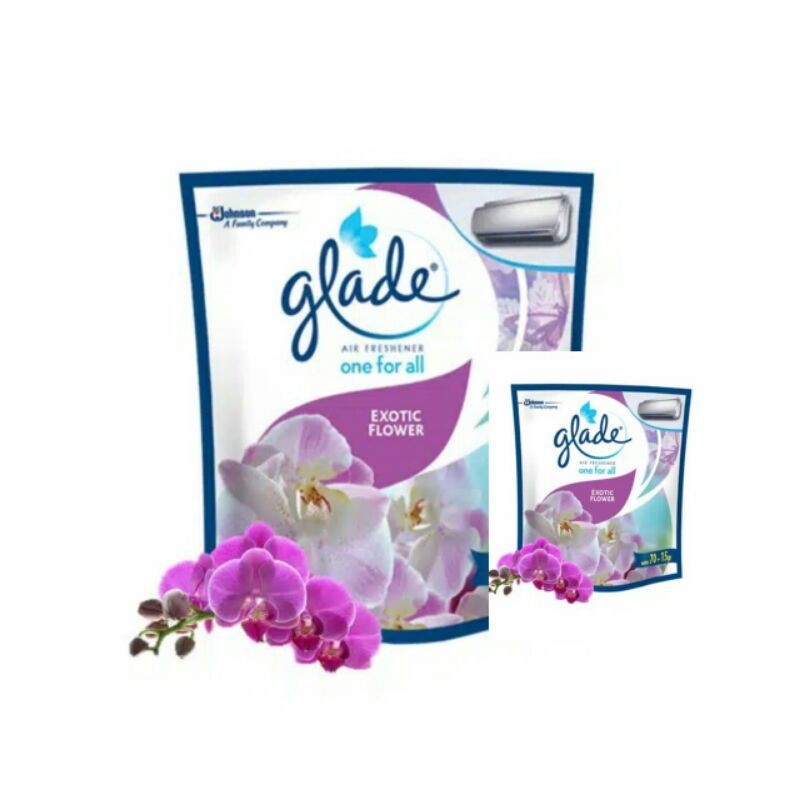 Twin pack Glade One for All Air freshener Exotic flower 70+15 Gr 2x