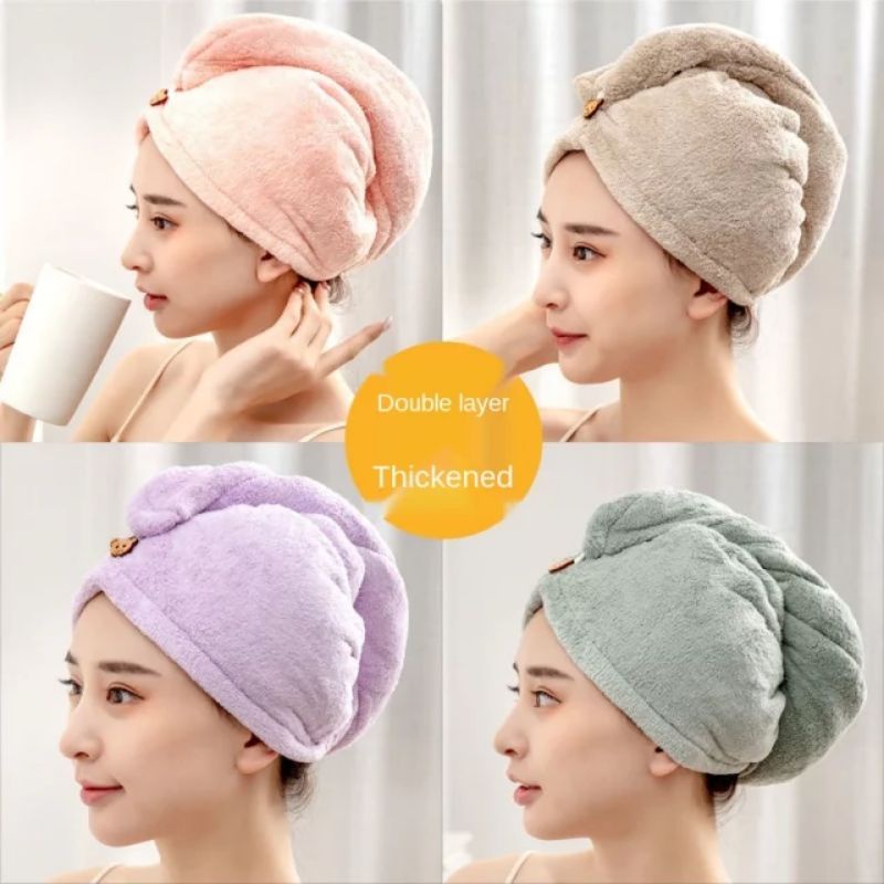 Handuk Rambut Magic Towel Handuk Kepala Keramas Turban Keramas Handuk Keramas