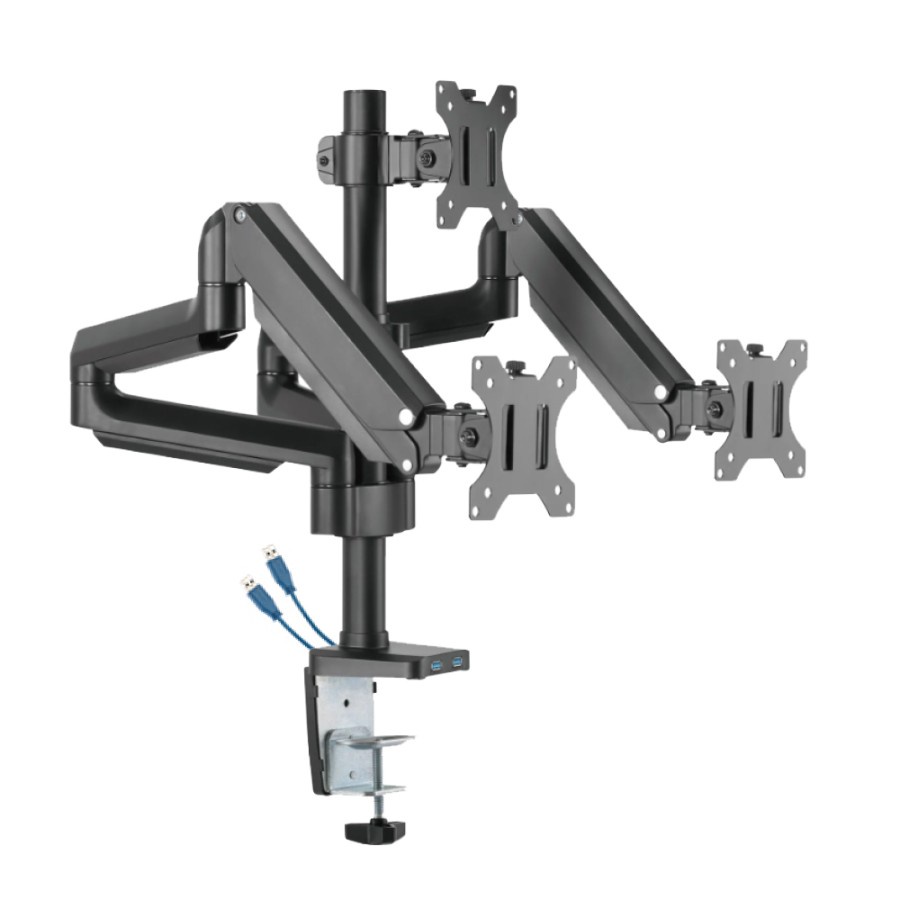 BRACKET MONITOR GAS SPRING OXIMUS P300 TILT SWIVEL ROTATE USB 3.0 x2
