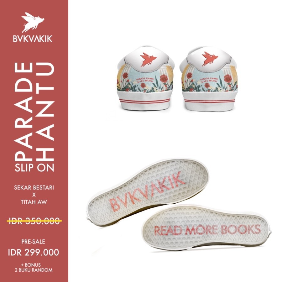 Parade Hantu Slip On sepatu bukuakik