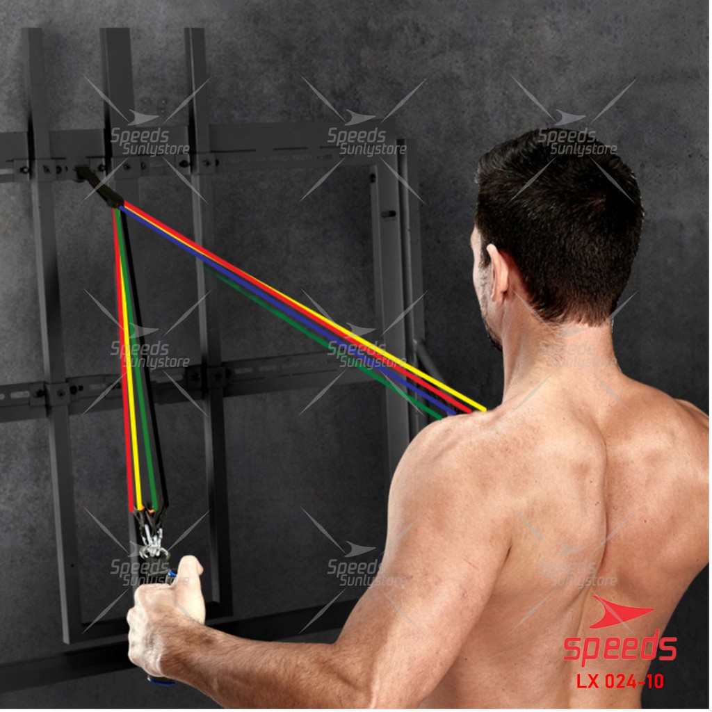 SPEEDS Resistance Bands 11 in 1 Set Tali Pembantu Fitness Gym Power 024-10-1