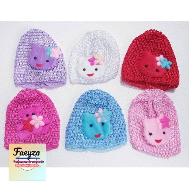 grosir   Topi bayi rajut 6 pcs/ciput baby karakter