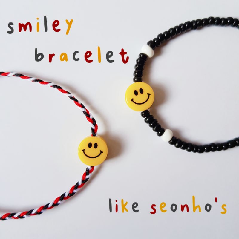 gelang kim seon ho / gelang kim seonho / gelang persababatan / gelang couple / kim seon ho bracelet / smiley bracelet