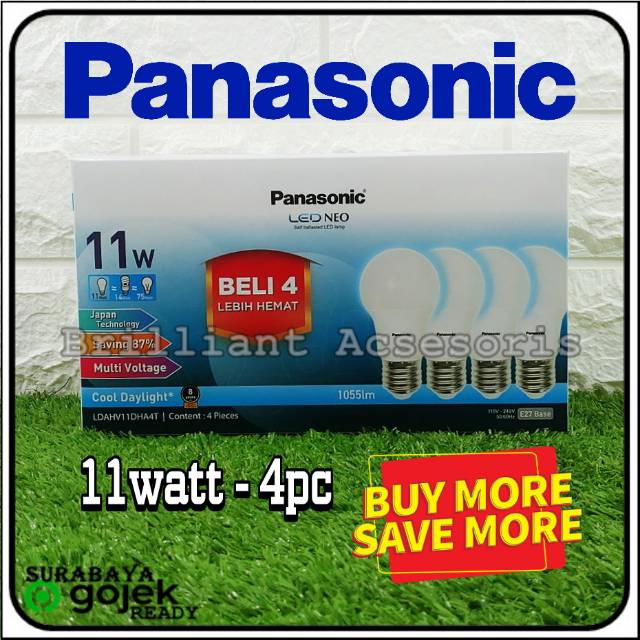 Lampu Rumah LED NEO PANASONIC White - Isi 4pc - Hemat Listrik dan Harga