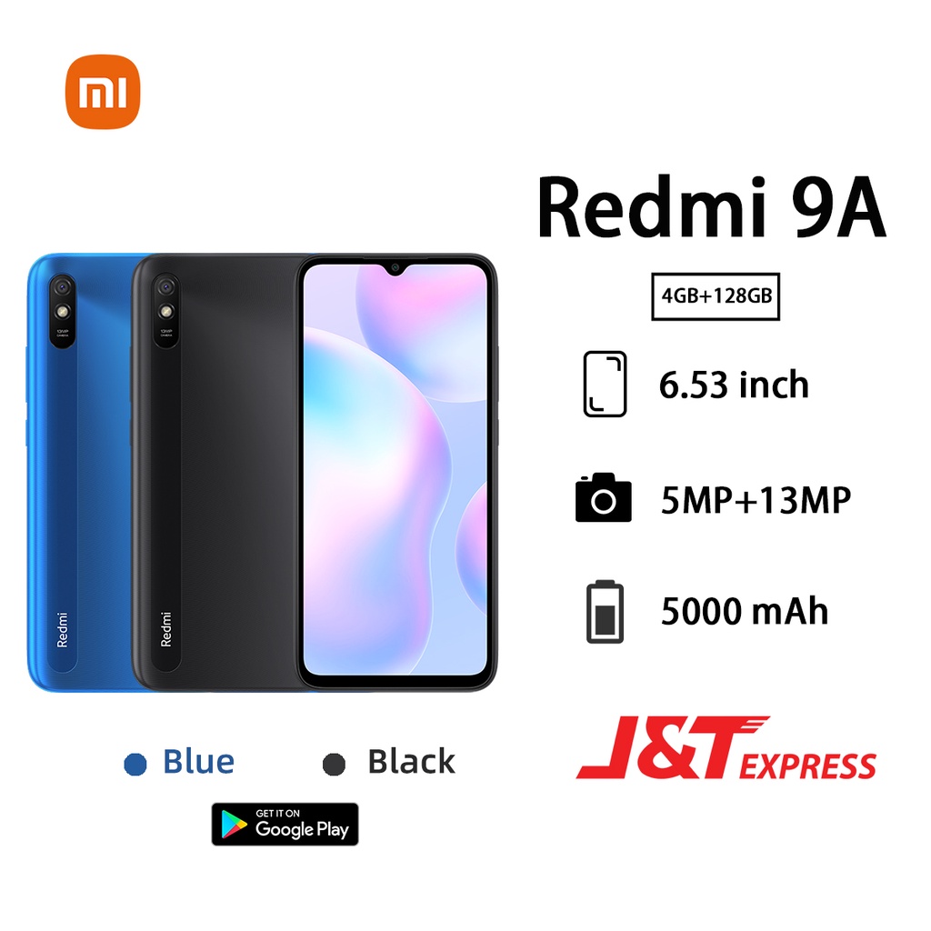 HP Xiaomi Redmi 9A ram 4/128GB,6.53 inches big HD screen,5000mAh big battery,smartphone handphone