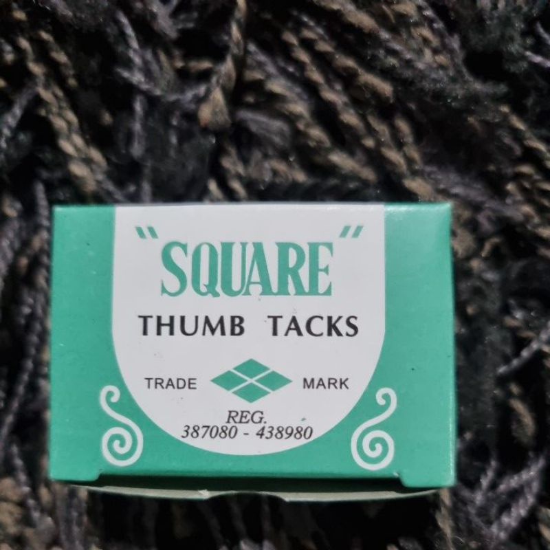 Paku Payung SQUARE Thumb Tacks 1 Pak isi 50 pcs Paku